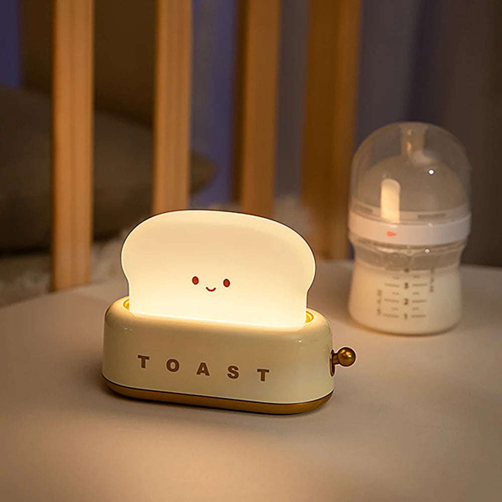 Cute Toast-Shaped Night Light