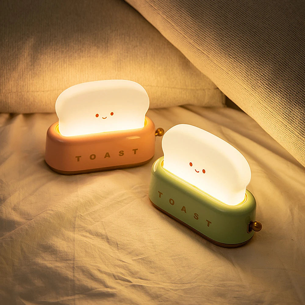 Cute Toast-Shaped Night Light