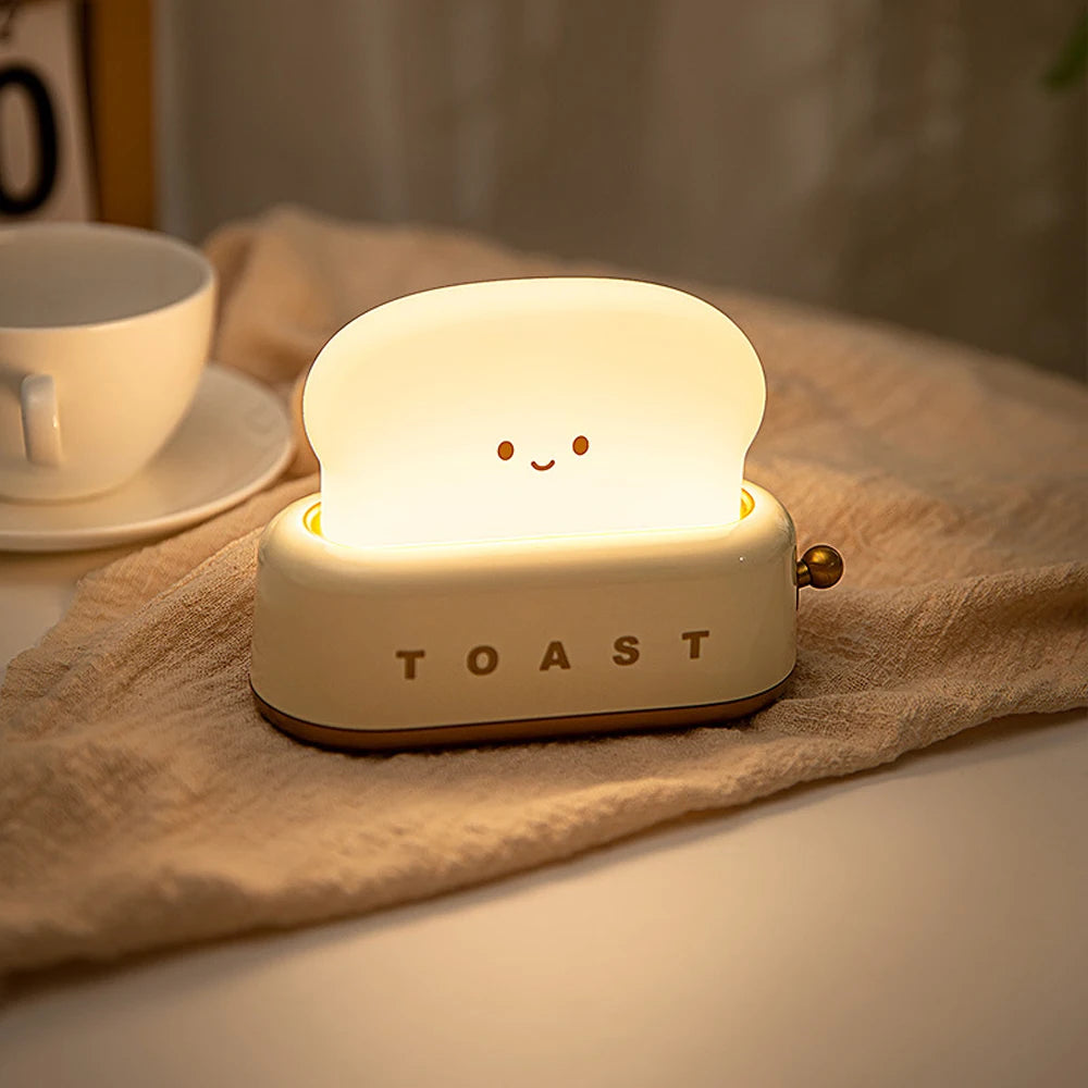 Cute Toast-Shaped Night Light