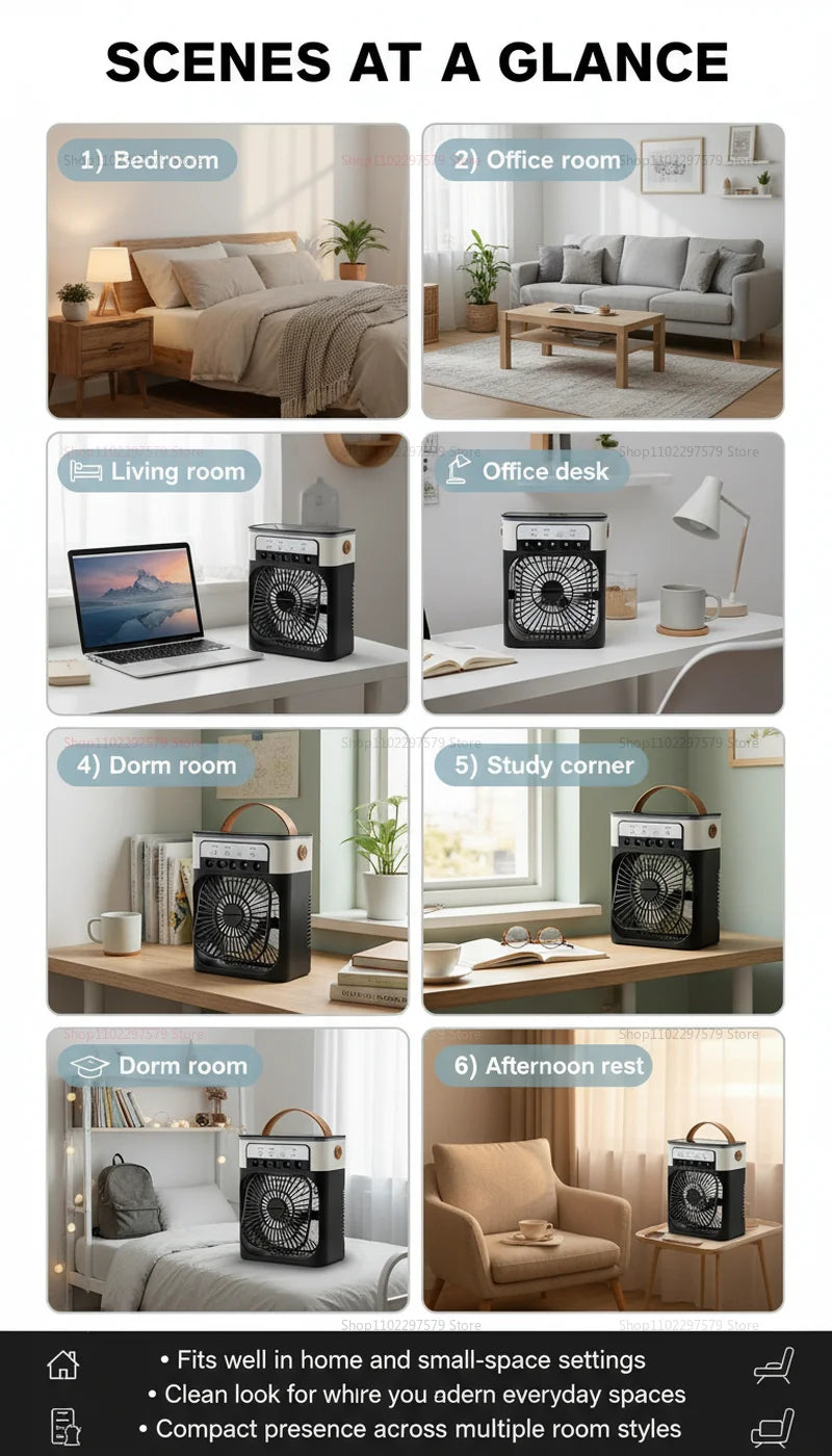 Portable 3-in-1 Air Cooler Fan
