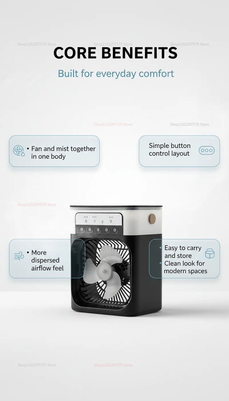 Portable 3-in-1 Air Cooler Fan