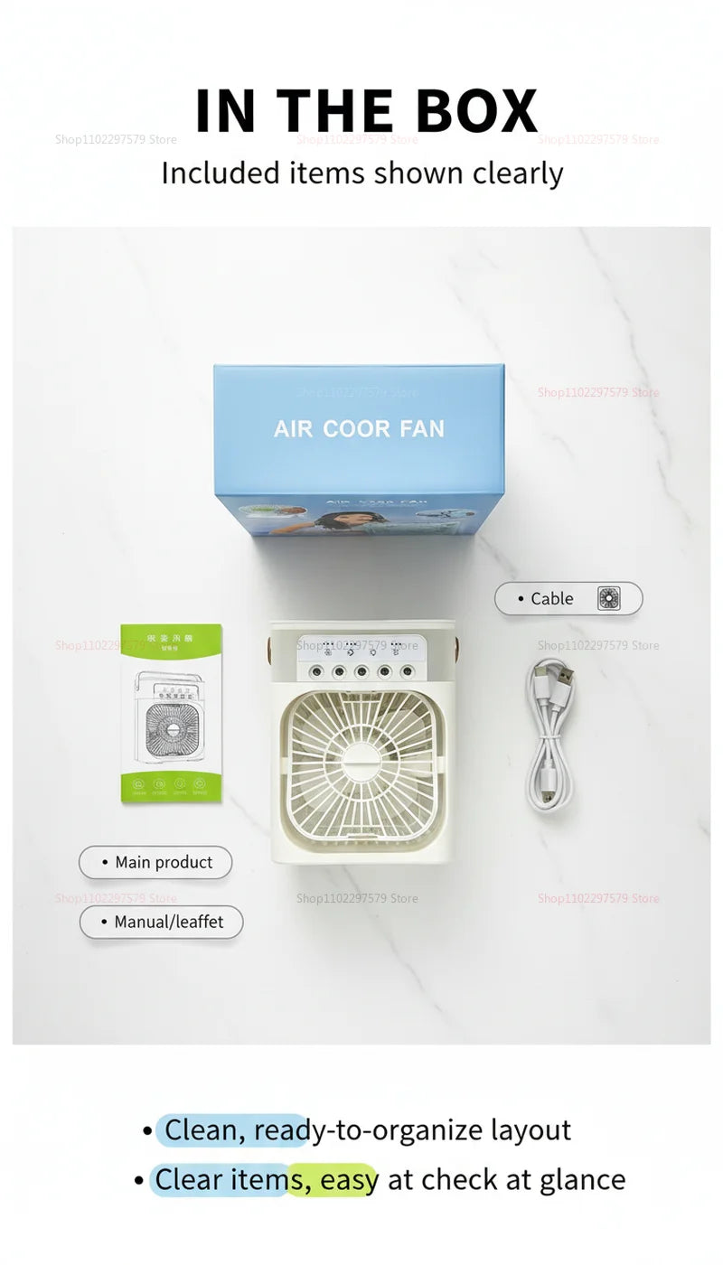 Portable 3-in-1 Air Cooler Fan