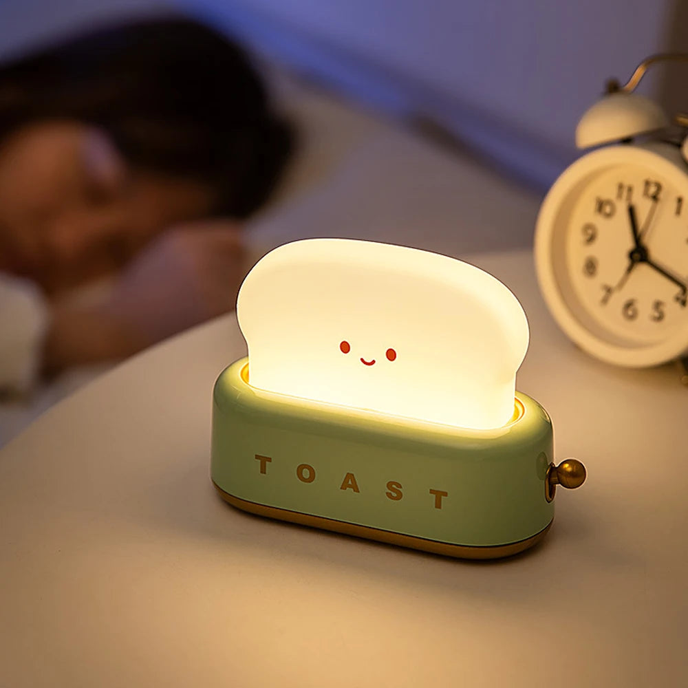 Cute Toast-Shaped Night Light