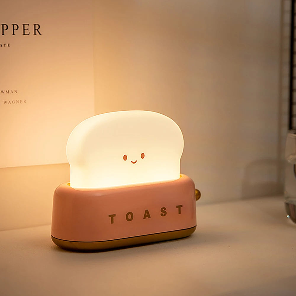 Cute Toast-Shaped Night Light